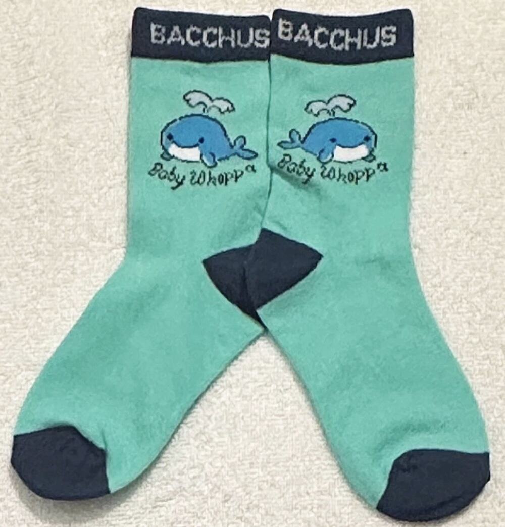 Bacchus 2026 Socks Baby Whappa New Orleans Mardi Gras Krewe Favor Throw BR2328EW